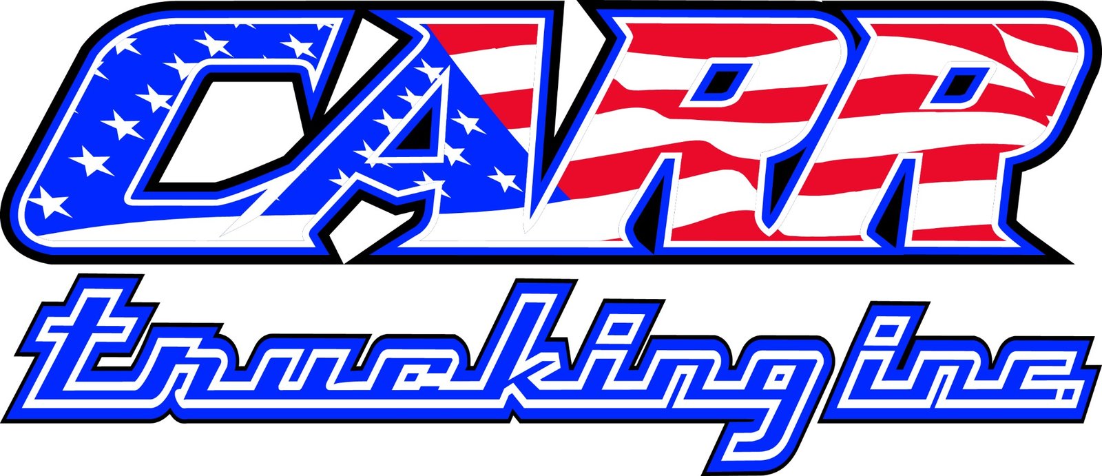 Carr Trucking Inc. red, white and blue logo